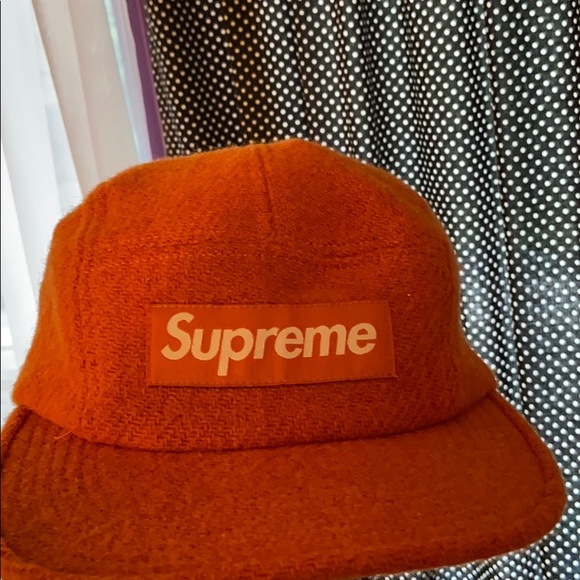 orange supreme hat